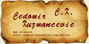 Čedomir Kuzmančević vizit kartica